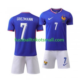 Fußballtrikots Frankreich Antoine Griezmann 7 Kinder EURO 2024 Kurzarm Heimtrikotsatz kaufen